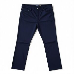 Polo Ralph Lauren Jeans Mens 38x32 Navy The Varick Slim Straight Stretch Pants